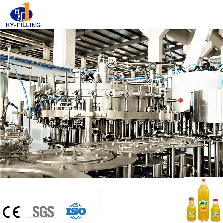 Bouteille en verre automatique pour animaux de compagnie jus d'eau minérale CSD boisson emballage liquide remplissage d'emballage remplisseur usine de boissons gazeuses
