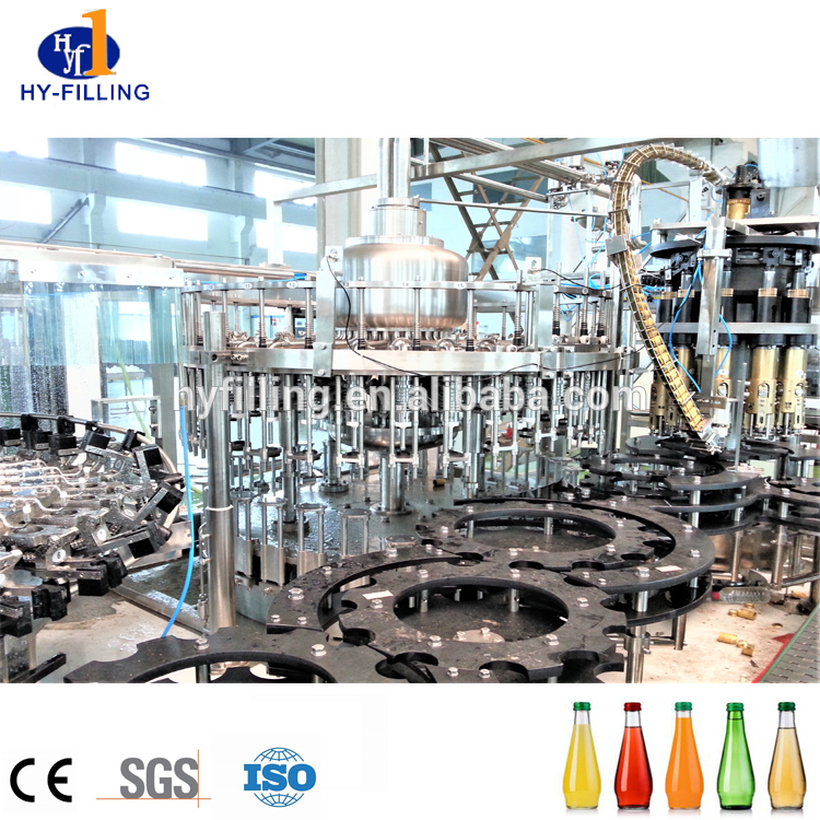 Machine de remplissage à grande vitesse pour le jus de bouteille en verre en Chine